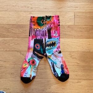 🔴Art Deco adult brightly colored socks.  NWOT